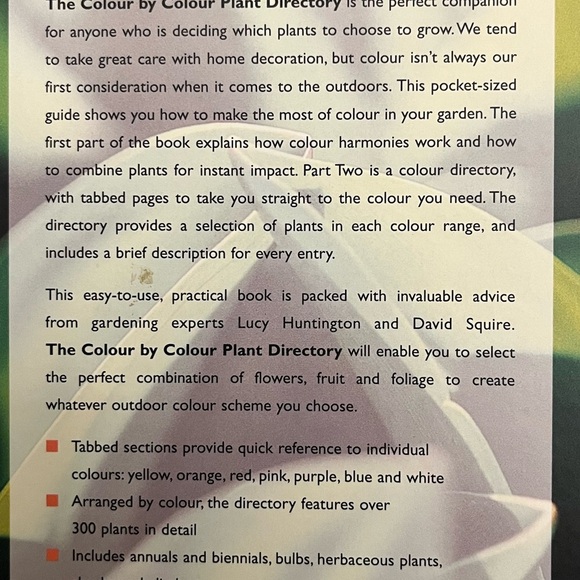 Colour by Colour plant Book Directory BC Publisher Care & planting guidance - Picture 3 of 13